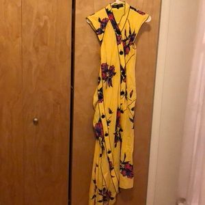 Porenza Schouler yellow floral maxi